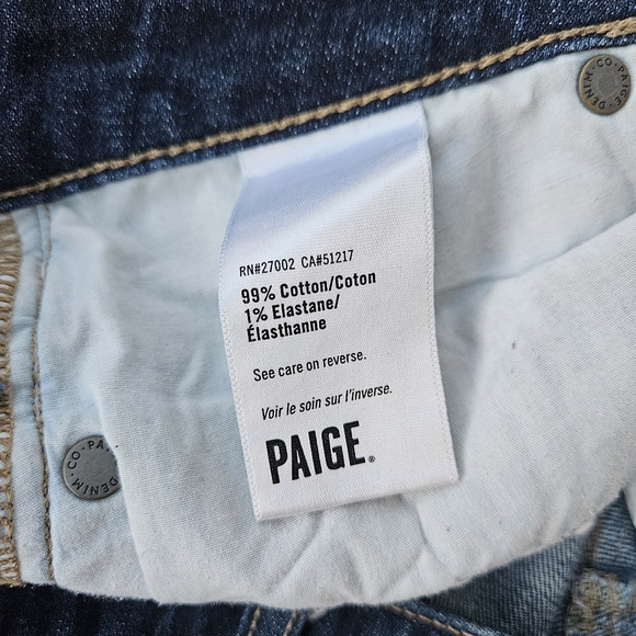 Paige 28 denim shorts - Picture 4 of 8